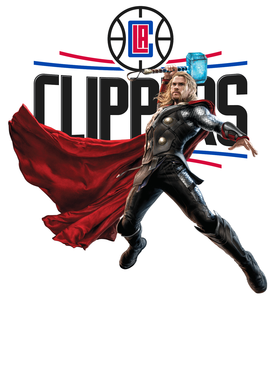 Los Angeles Clippers Thor Logo vinyl decal